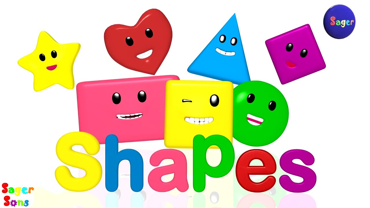 Shapes Song Cute Baby Song  Nursery Rhymes  by Sager Sons