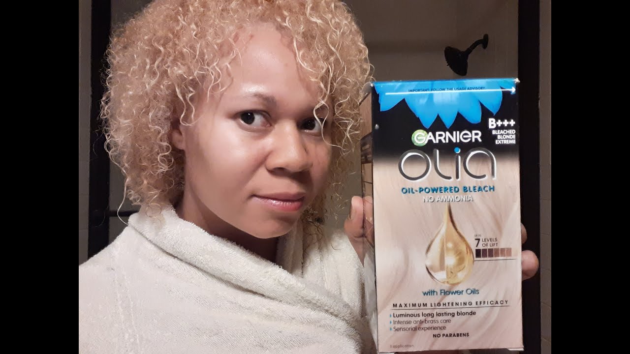A Newer Me w Bleached Hair Color! Garnier Olia B+++ Bleached Blonde #hair #haircare #haircolor