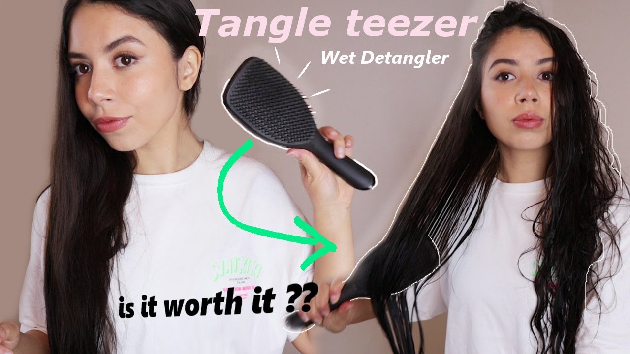 Я попробовала расческу-расческу TANGLE TEEZER Wet Detangler на длинных волосах | обзор и тест | о...