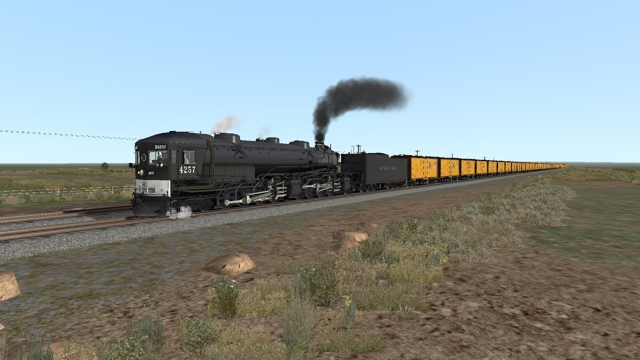 Train Simulator 2020 SP Cab Forward Hauls 65 Car Pacific Fruit Express Train Towards Sherman Hill