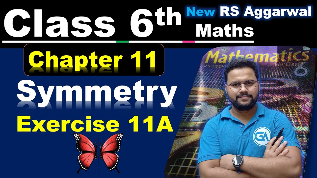 RS Aggarwal Class 6 Maths | Symmetry Chapter 11 | Exercise 11A (Step by Step Solutions)