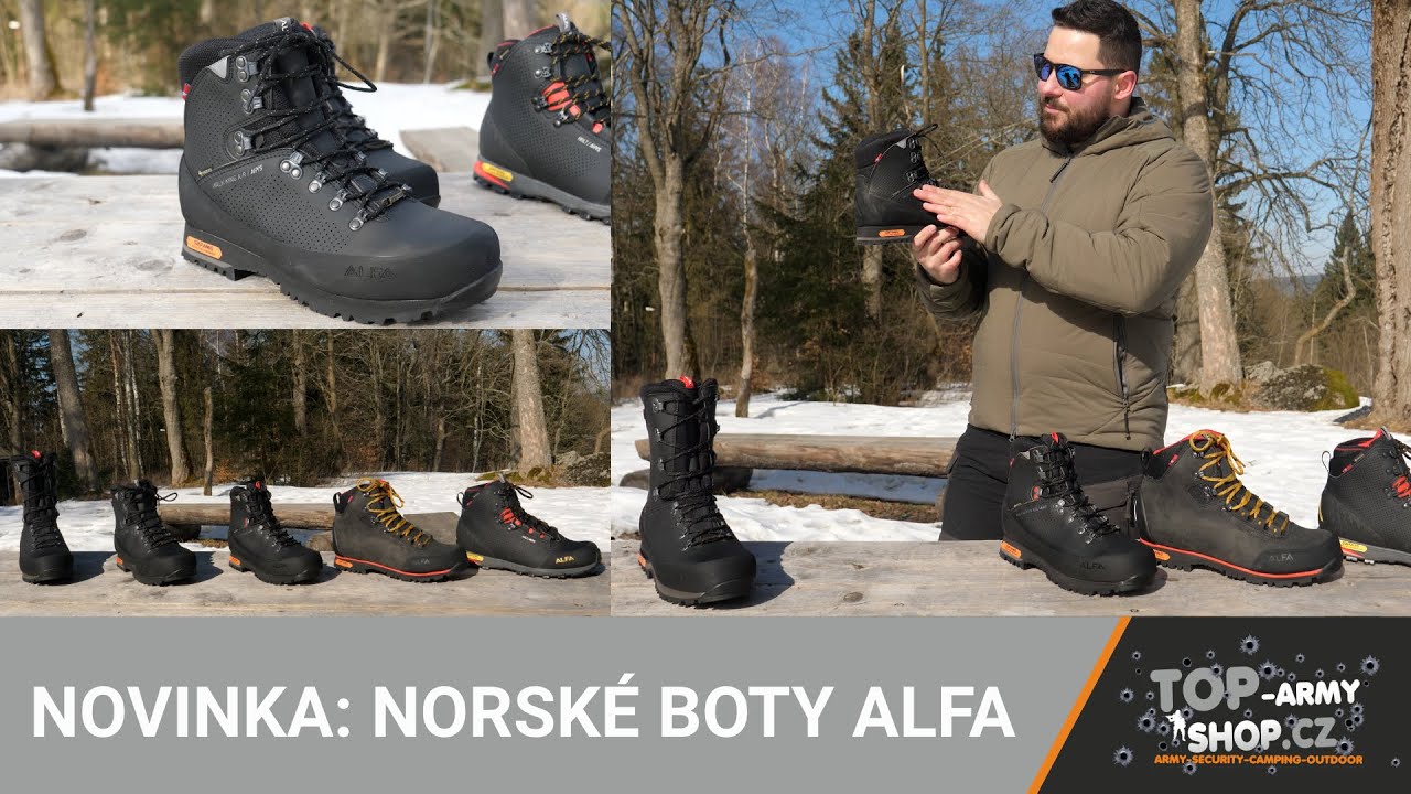 NOVINKA: ALFA - nadmíru kvalitní a odolné boty z Norska! Rigad