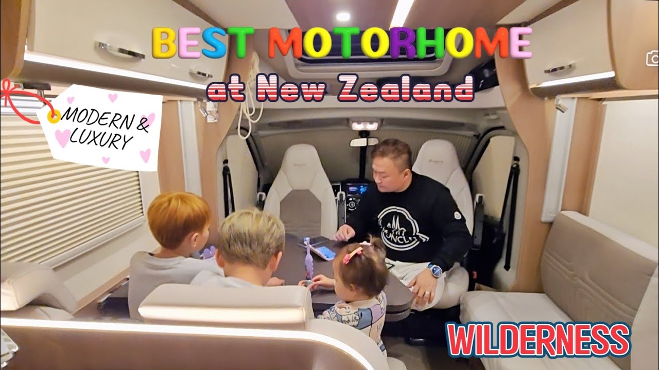 MOTORHOME AT NEW ZEALAND CHRISTCHURCH WILDERNESS