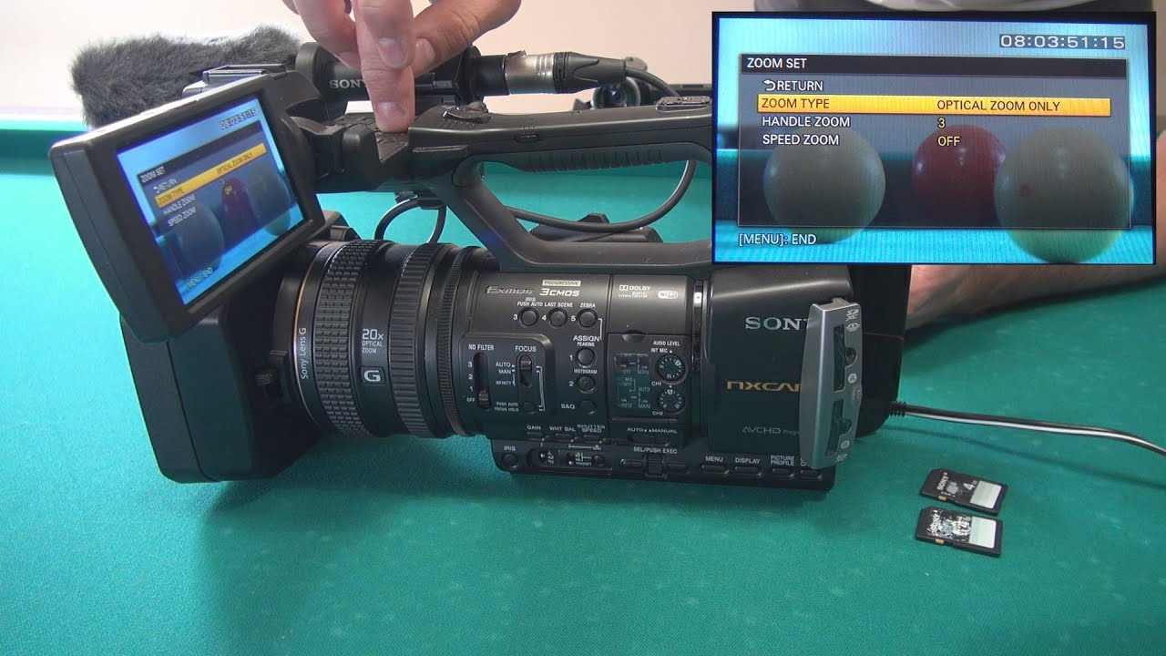 Sony HXR-NX3: principales funciones (vídeo 1/2)