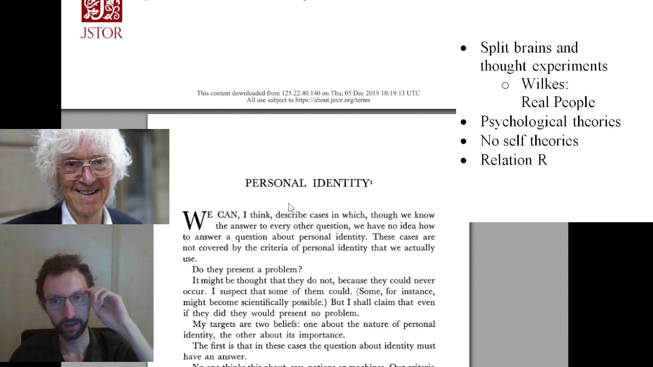 PHI 3695 Parfit Lecture