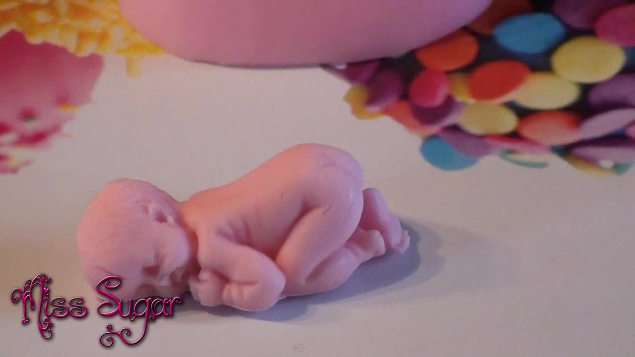 Cómo hacer un bebé de fondant
