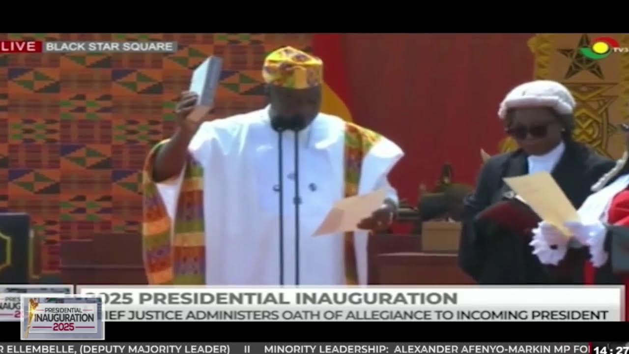 2025 Presidential Inauguration: Swearing-In of H.E John Mahama as Ghana's President