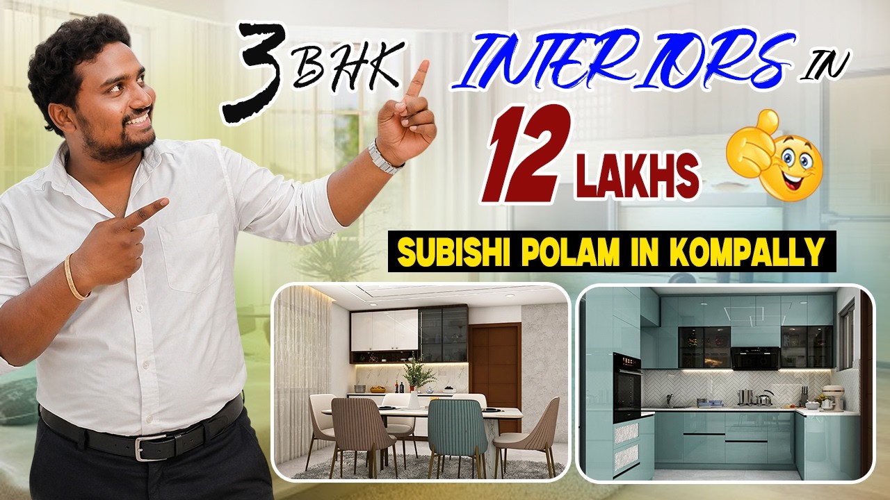 3BHK Luxury Interiors in Kompally | Subishi Polam Flat Interior Design | #viral #home #dreamhome