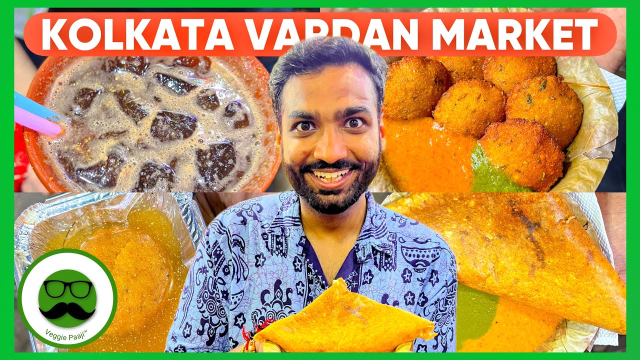 Vardaan Market Kolkata Night Street Food Tour | Kolkata Chila, Victoria Bada & More | Veggie Paaji