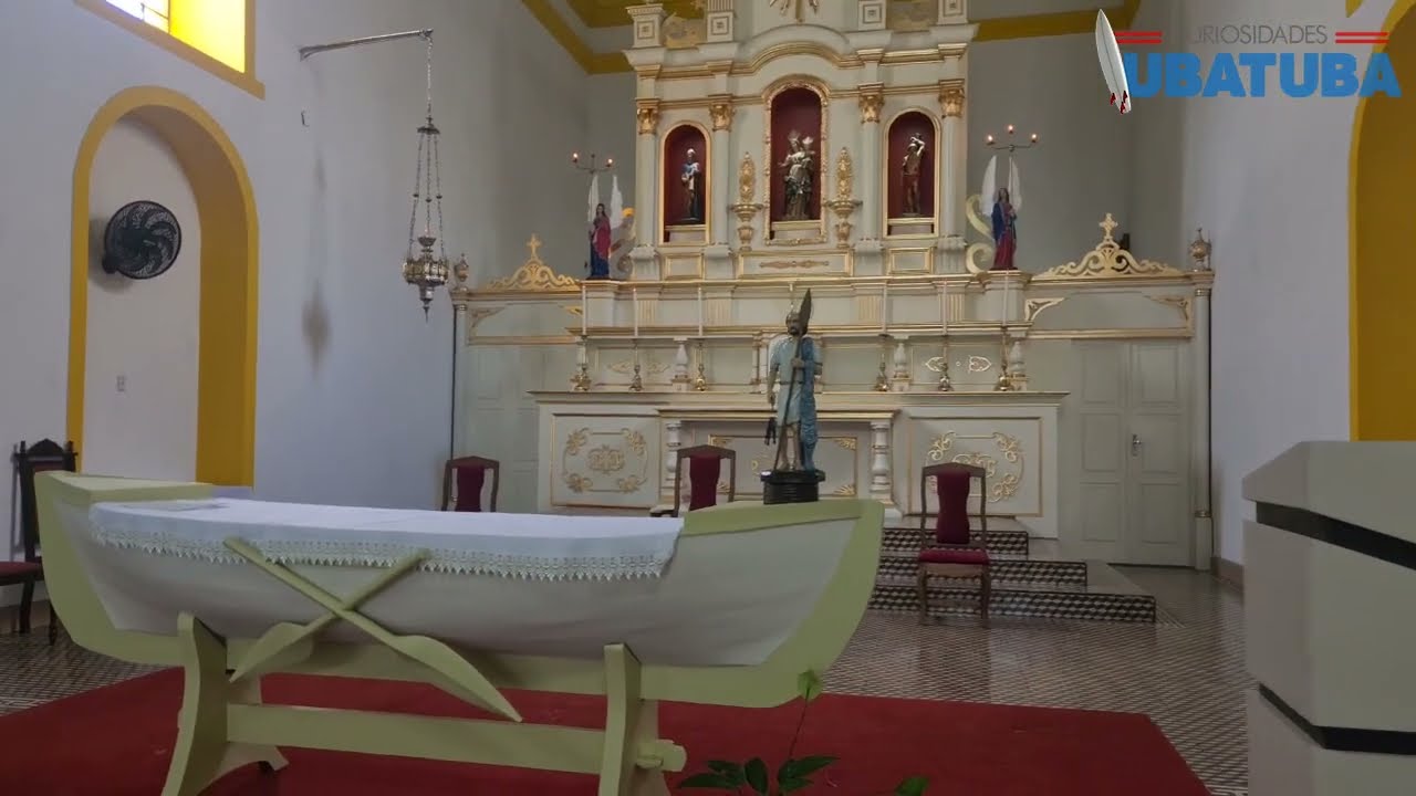 Voc&ecirc; sabia que em Ubatuba temos uma igreja com altar em forma de canoa?