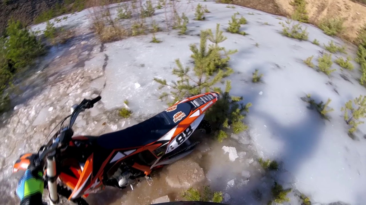 KTM SX-F 250 montulla ajoa + CRASH