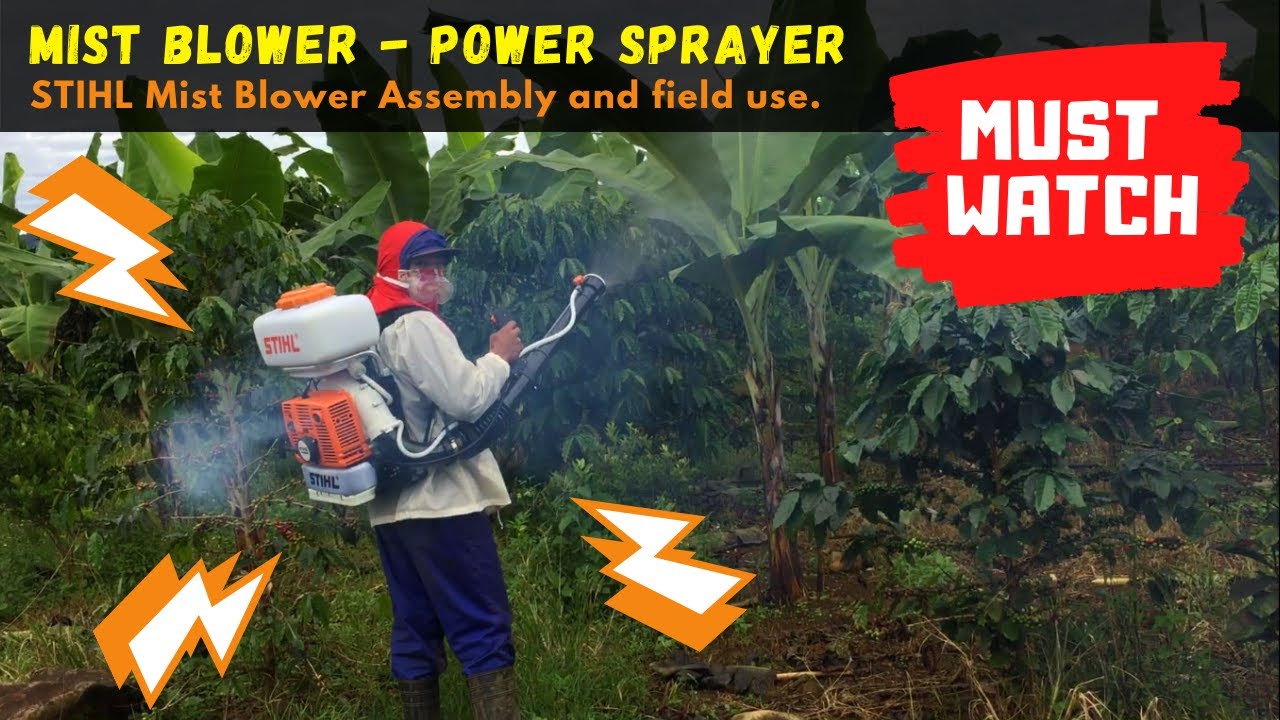 STIHL Mist Blower Assembly & Actual Use -  WHY USE POWER SPRAYER FOR Lakatan Banana? :