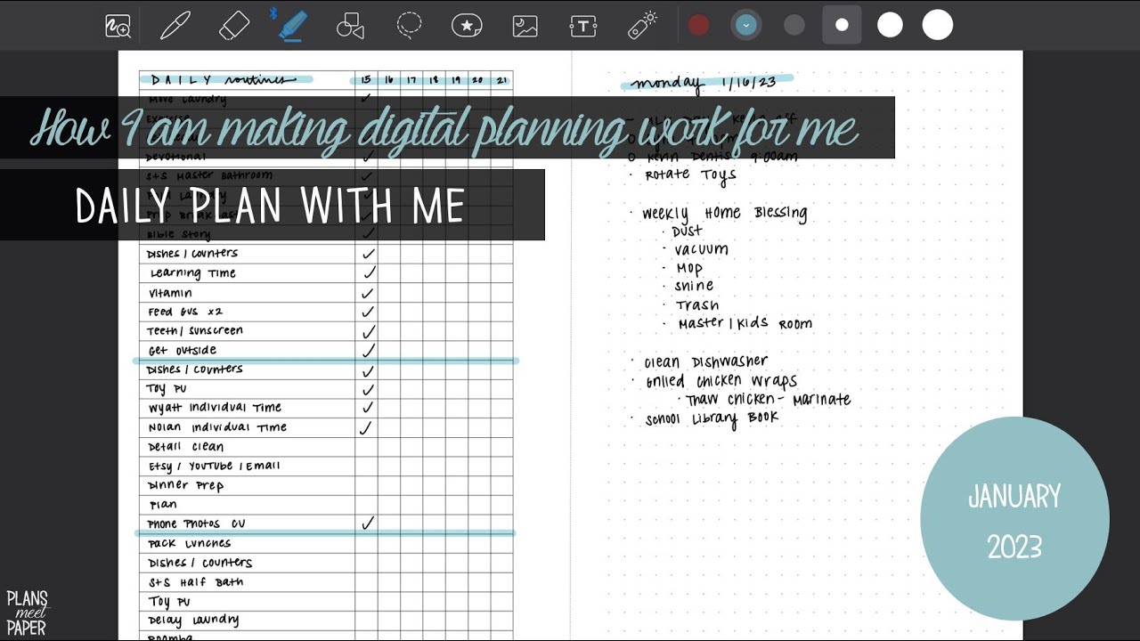 Chatty Daily Plan With Me | How I Am Making Digital Planning Work For Me