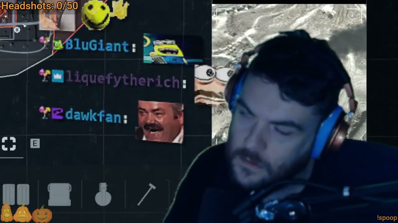 50 headshot kills or i eat 5 beanboozles (simultaneously) at the end of stream | 22 Oct 2025