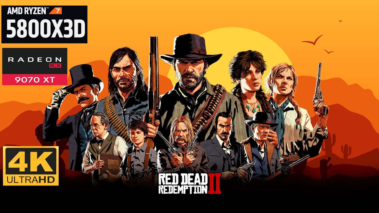 Red Dead Redemption 2 - RX 9070 XT - Ryzen 7 5800X3D - 4K Ultra