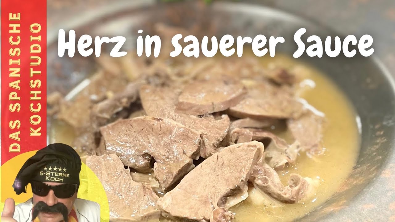 Heart in a sour sauce | Pork heart in a sour sauce