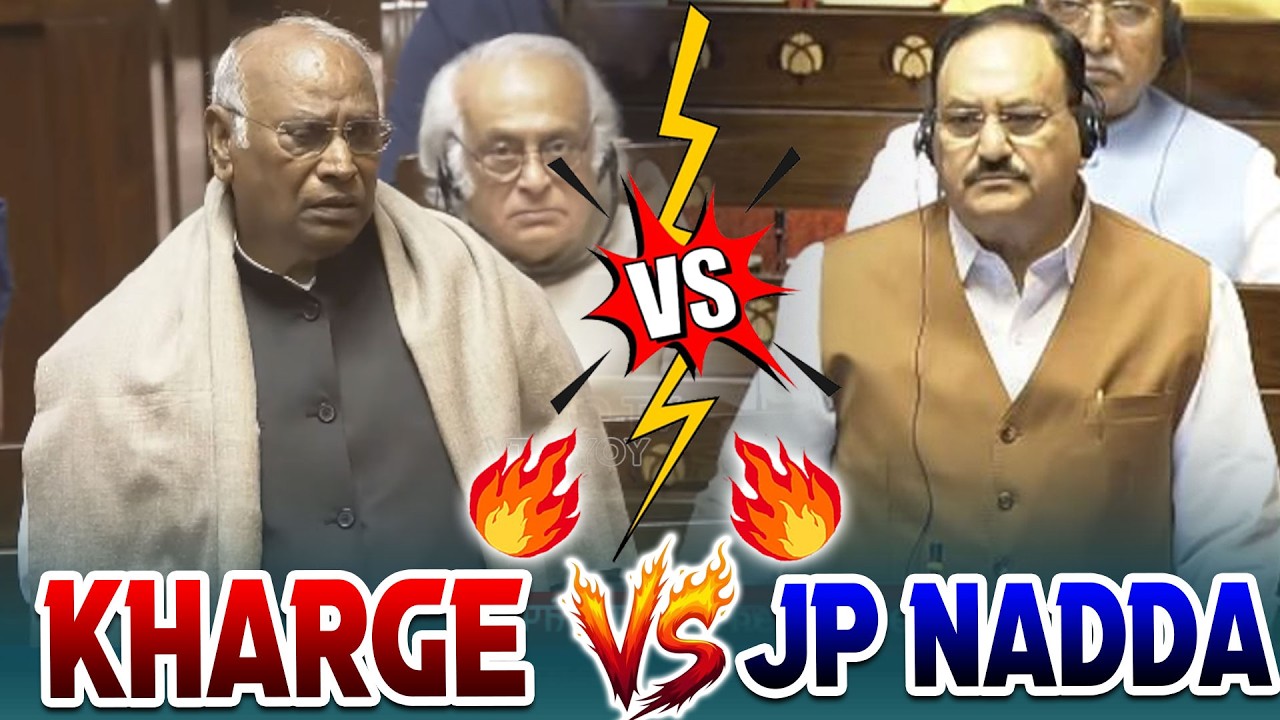 JP Nadda Vs Mallikarjun kharge | ajya Sabha LIVE | Parliament Budget Session Phase 2 | YOYO TV