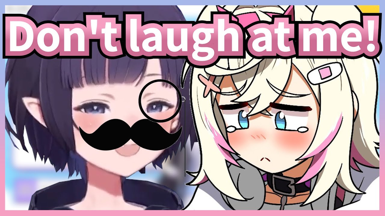 Ruffians Laughed At Mococo's Drawing Of Ina With A Moustache 【Hololive / Eng Sub】