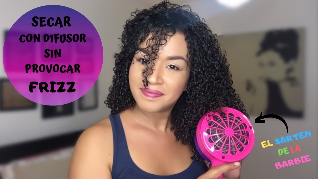 Secar Con Difusor Sin Provocar Frizz - ¨El Sarten De La Barbie¨
