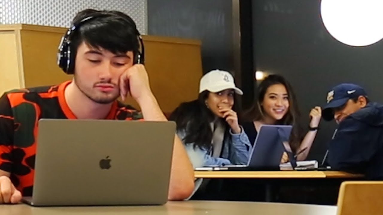 Blasting FUNNY Songs in the Library PRANK