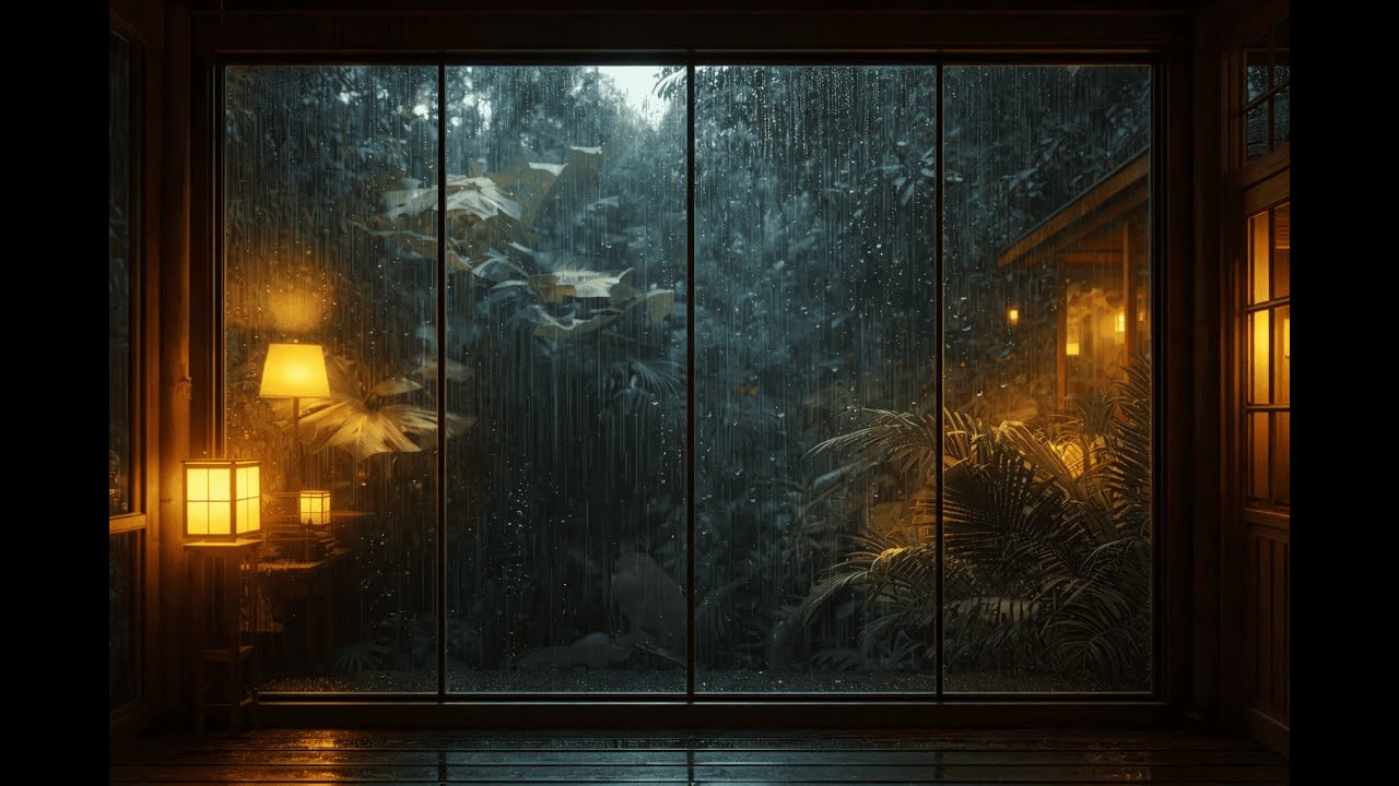 Rainy Jungle Night | Cozy Cabin & Deep Sleep Sounds