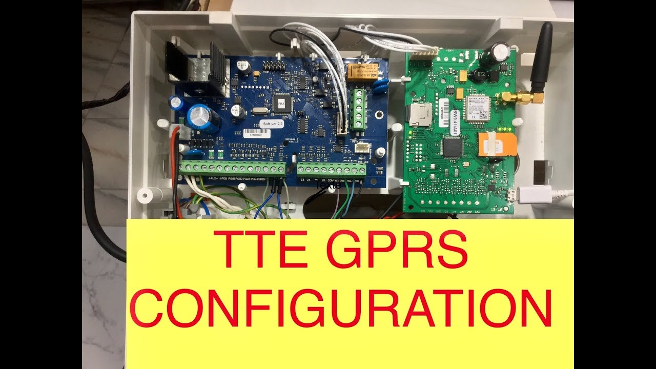 #28-alarme Teletek,module TTE GPRS,configuration et mise en service.