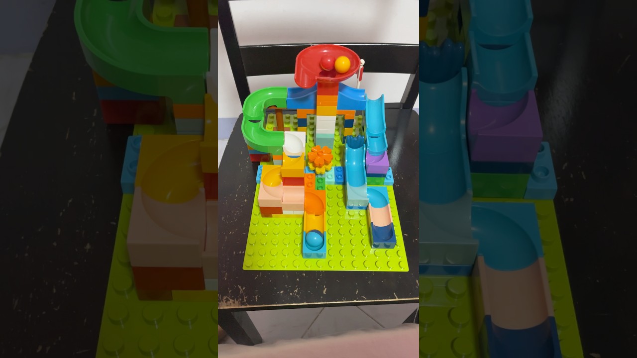 Satisfying Marble Run ASMR ✨02254 🟡🔴🔵 #marblerun #asmr #BratenelaBrats