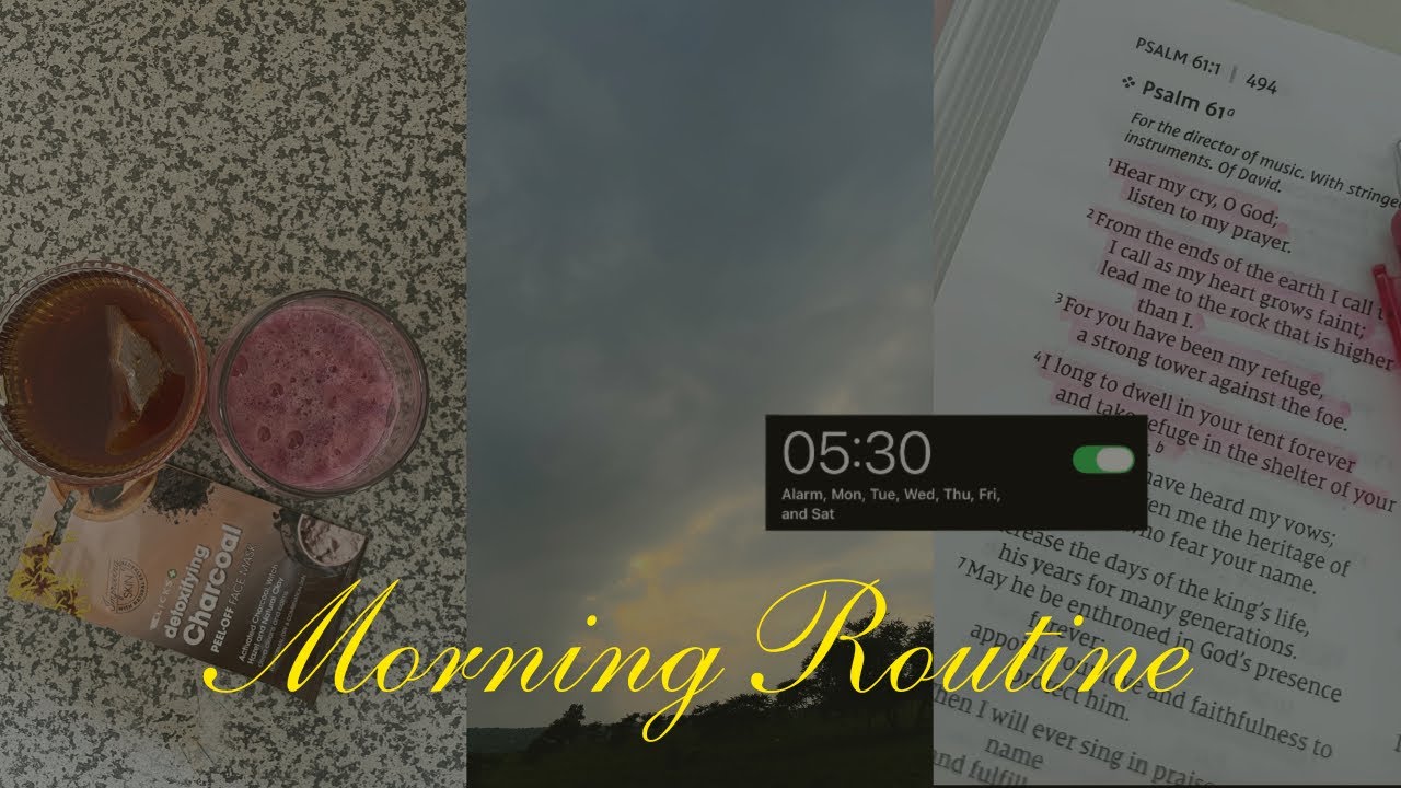 My realistic morning routine 