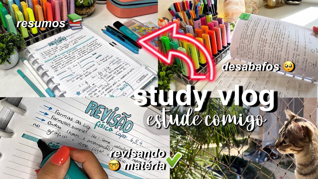 STUDY VLOG Produtivo | Como eu estudo | Tarde produtiva (study vlog narrado)