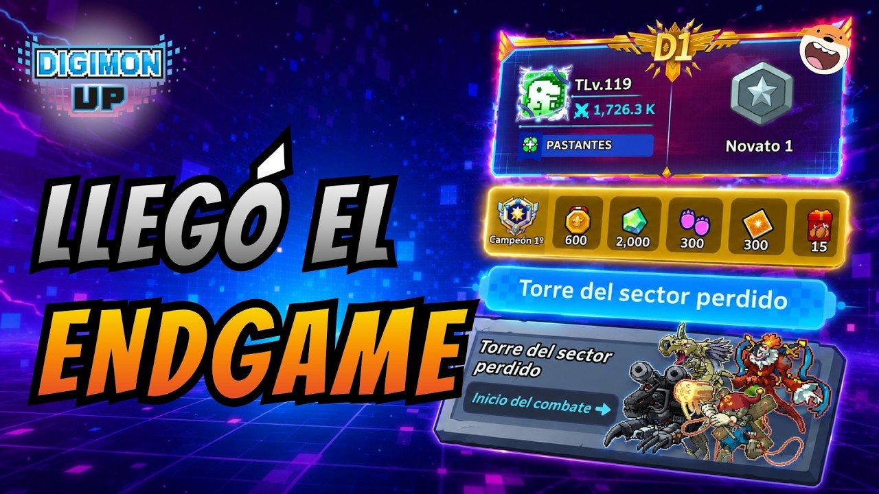 💥 &iexcl;El VERDADERO ENDGAME de Digimon Up! Torre del Sector + Emblemas | DIGIMON UP