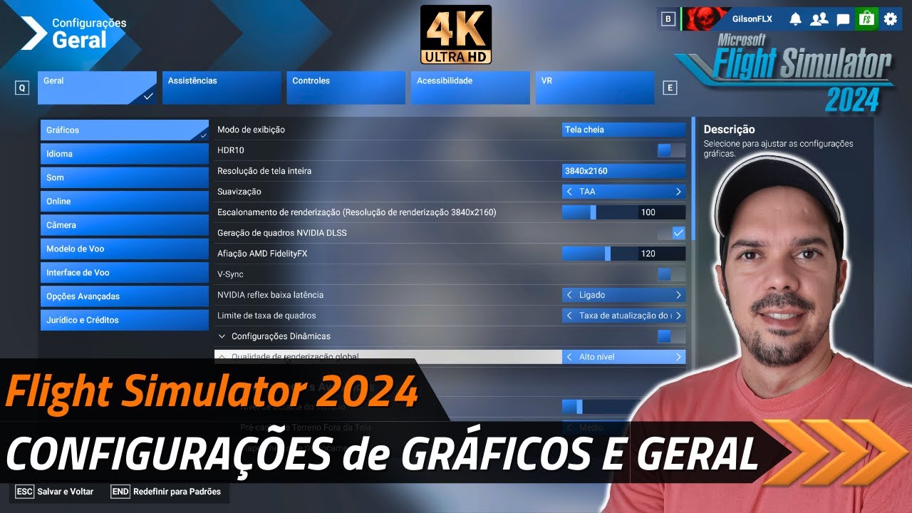 Flight Simulator 2024 [4K] - SETUP: Configurações GERAIS + GRÁFICOS