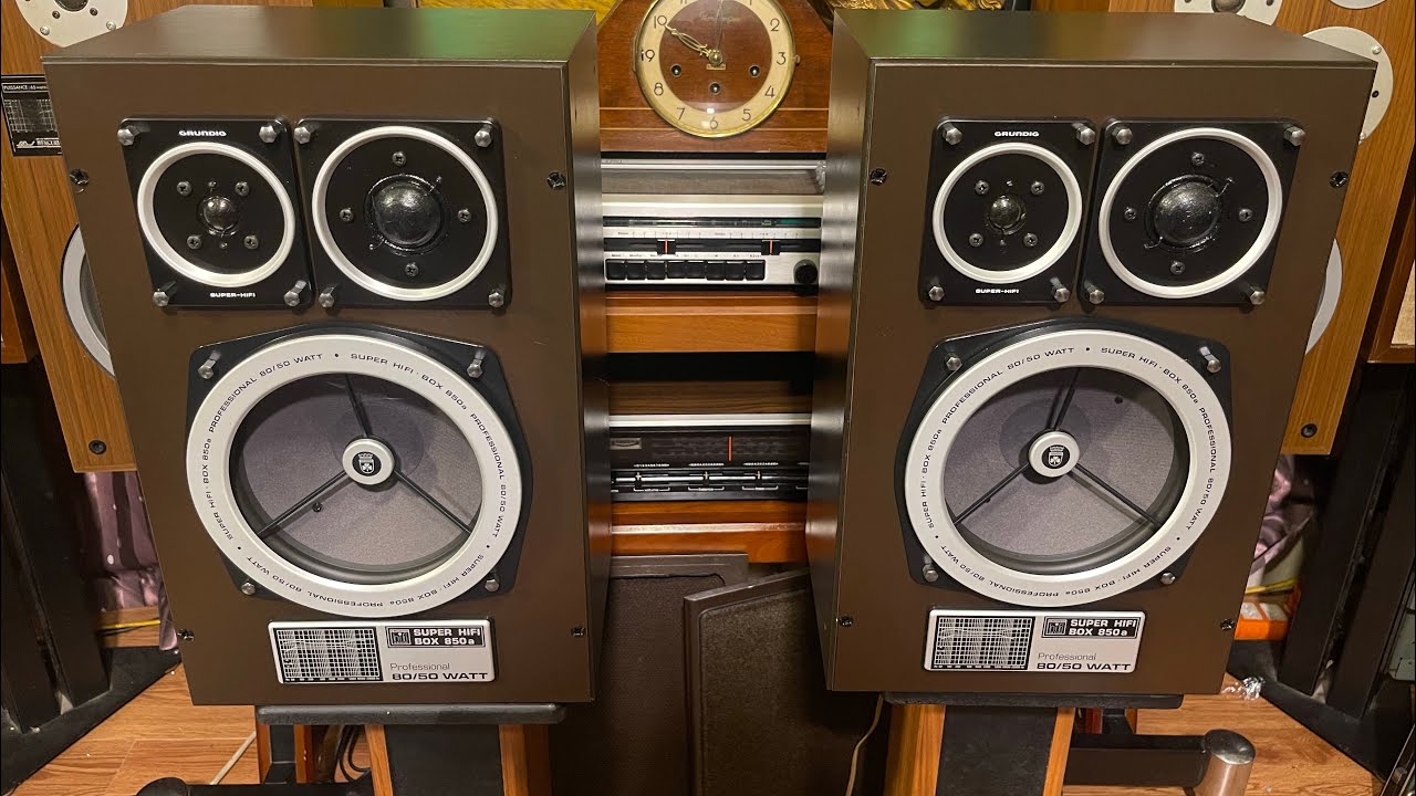 🇩🇪Tuyệt phẩm quá hiếm Grundig box 850A_Có lẽ đây là cặp loa Đức 850A Đẹp nhất❌ĐÃ BÁN❌