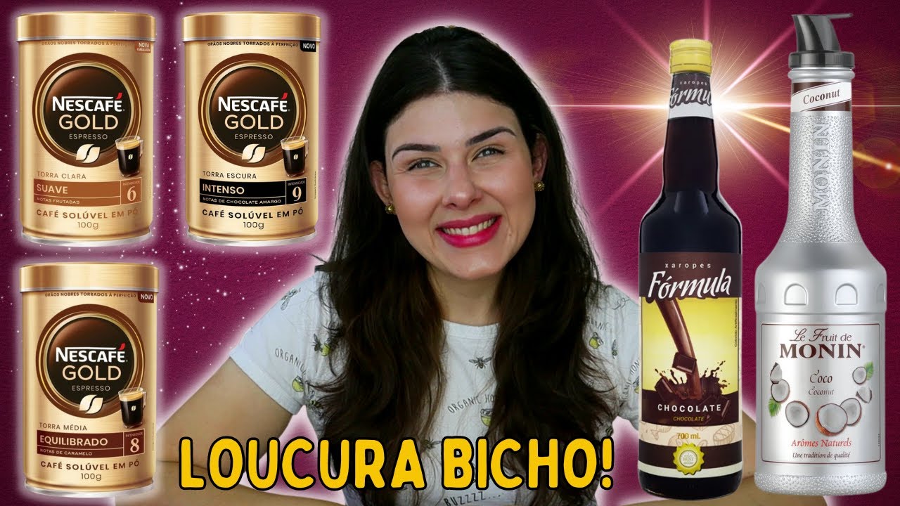 NESCAFÉ GOLD, PURÊ DE COCO MONIN, XAROPE DE CHOCOLATE FÓRMULA| VALE MEU RICO DINHEIRINHO?