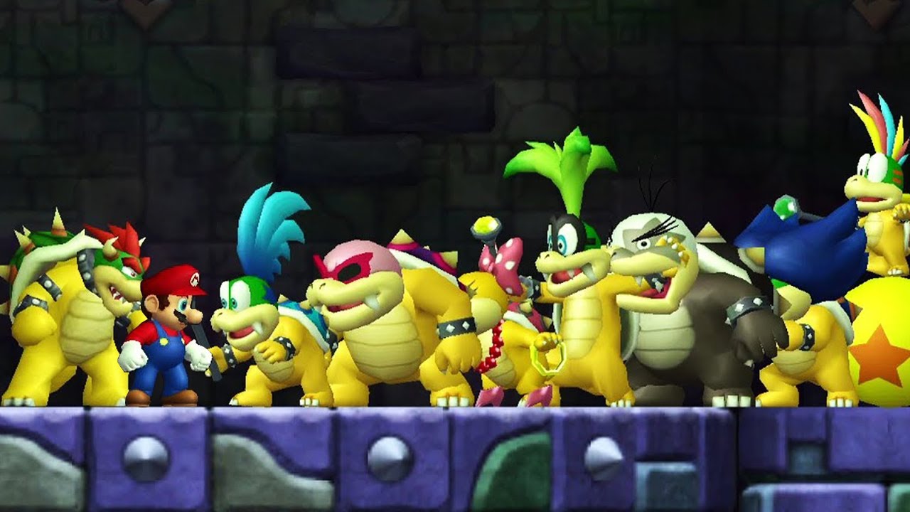 Can Bowser & Mario Beat All Koopalings At Once in New Super Mario Bros. Wii?