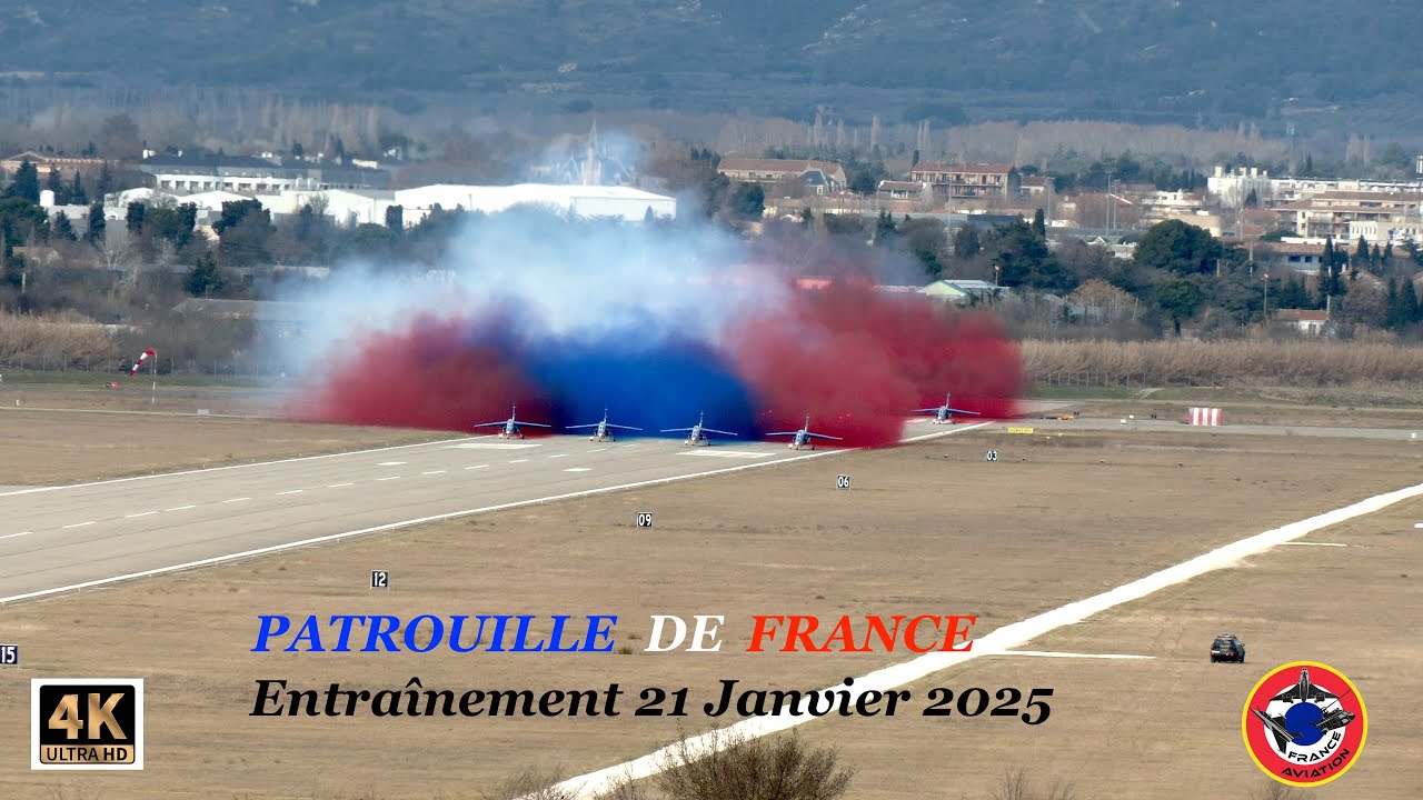 PATROUILLE DE FRANCE 2025 Entraînement 21 Janvier Salon de Provence