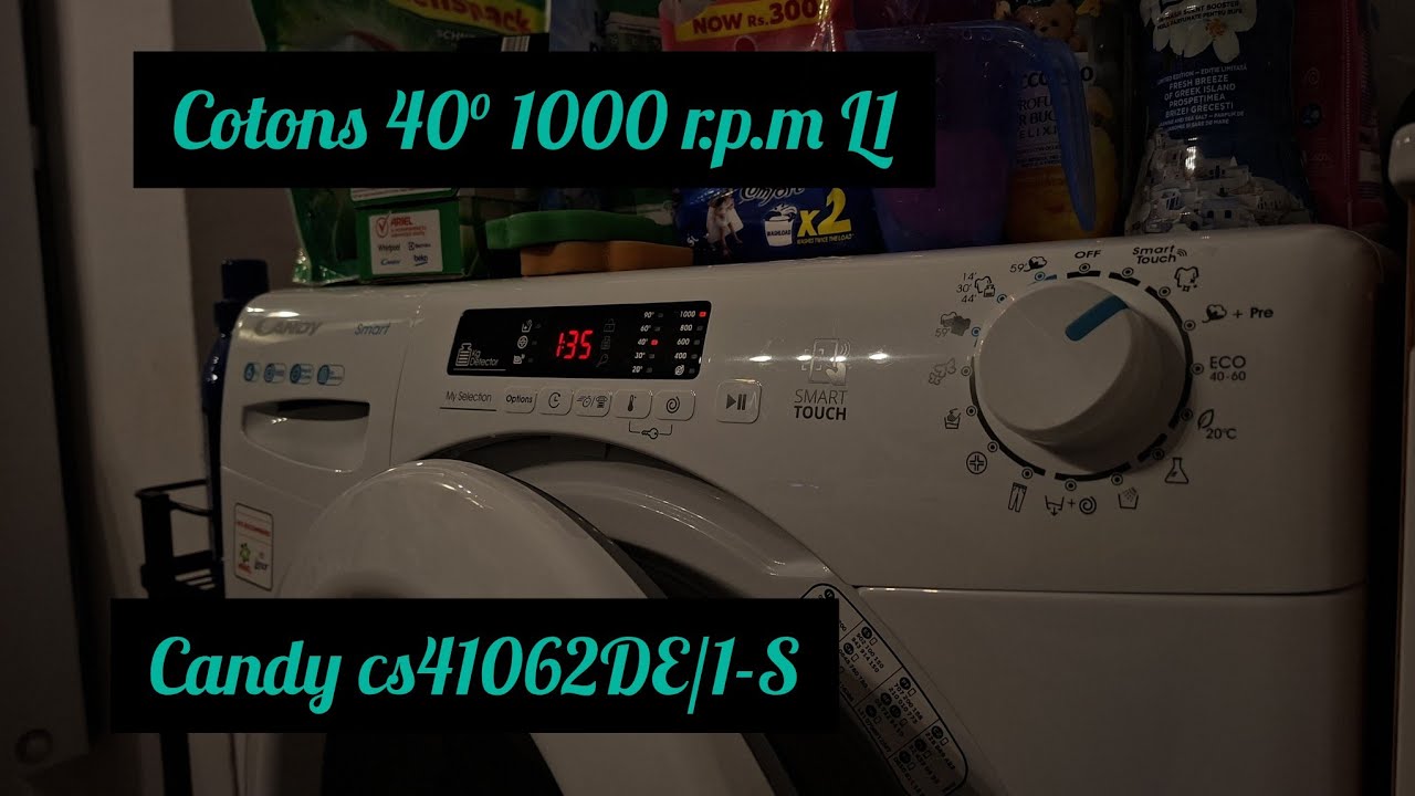  Candy co41062DE/1-S cottons 40° 1000r.p.m L1