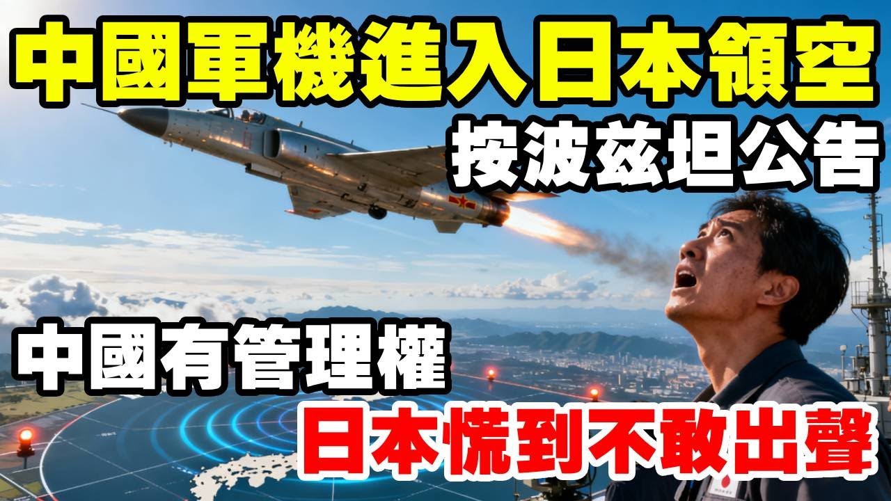 囂張！中國軍機首次進入日本領空，依波茲坦公告有管理權 #地理 #日本 #軍機 #領空 #波茨坦公告