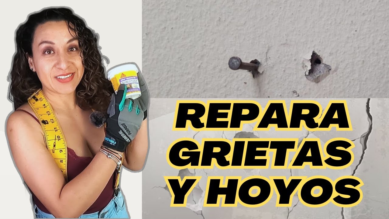 Cómo Reparar Paredes con Hoyos o Grietas SIN Herramientas | Tutorial Fácil y Rápido