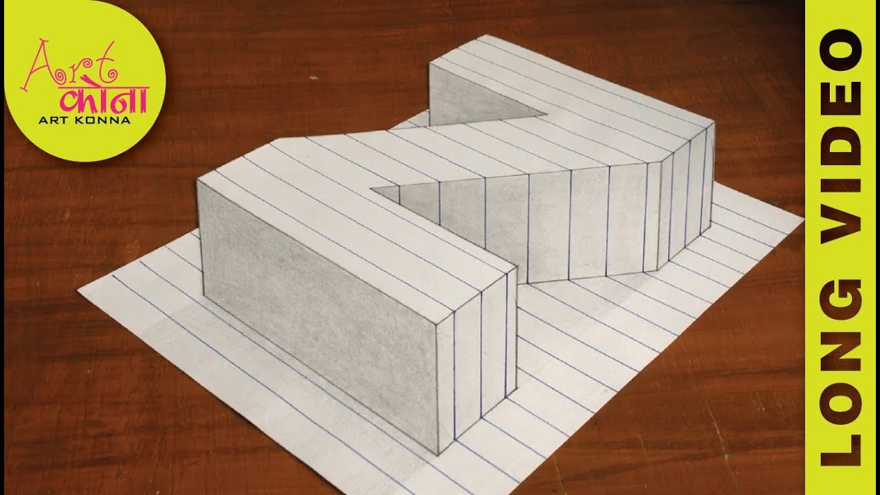 How to Draw the Letter Z in 3D - Draw the Letter Z in 3D - 3D Drawing