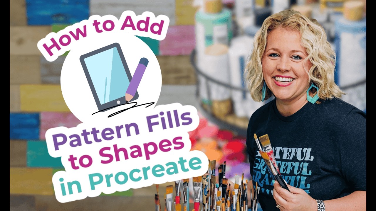 How to Add Pattern Fills to Shapes in Procreate | Design Door Hangers with Confidence