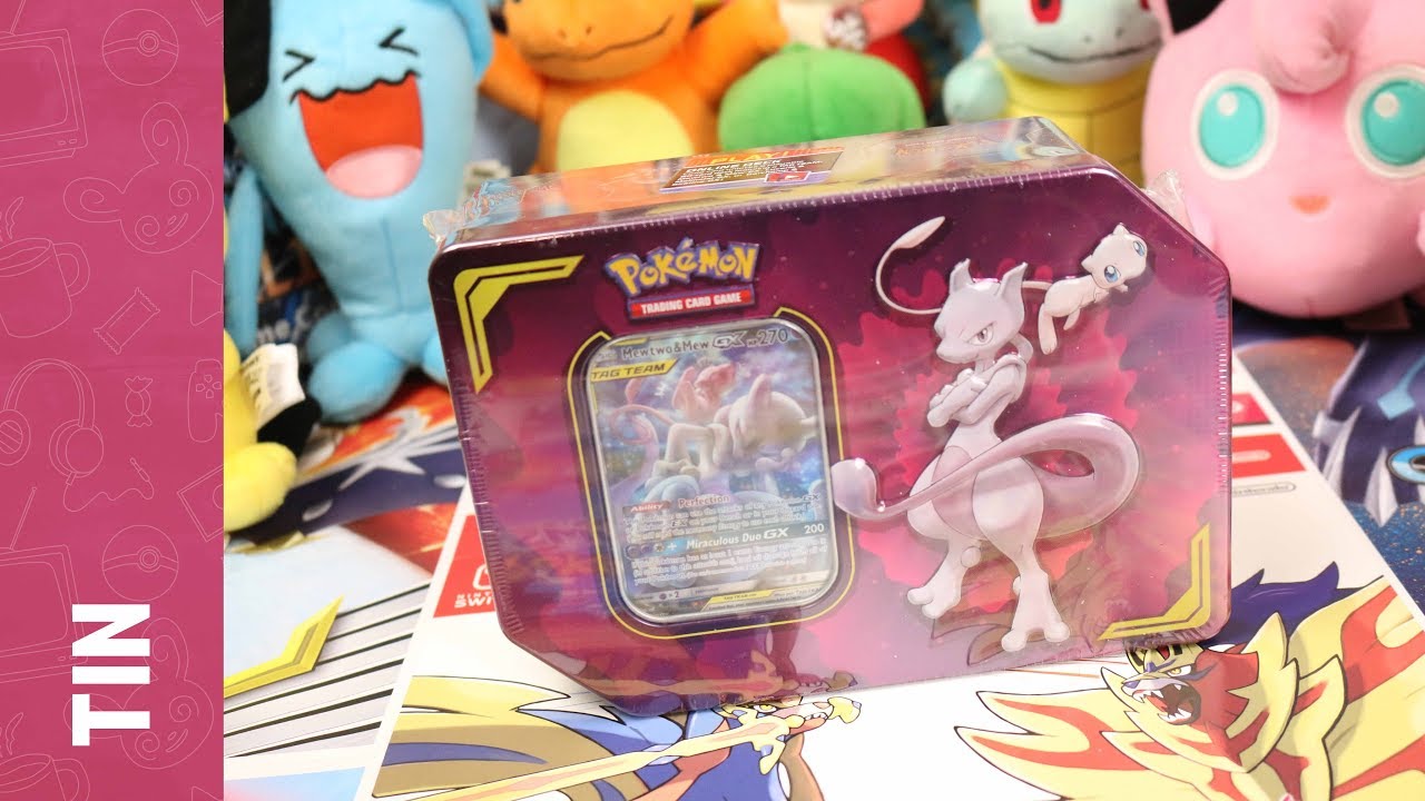 Opening A Pokémon POWER PARTNERSHIP Tin: Mewtwo + Mew!