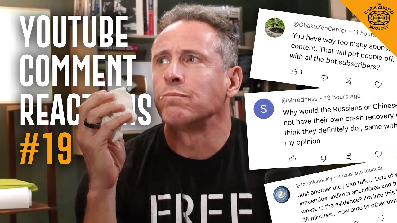 Chris Cuomo Reacts to Listener Calls and YouTube Comments on UFOs, Border Policy, Having Kids