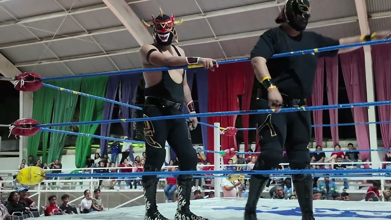 Lucha Libre en Matamoros Coah 20 Feb, tercera lucha completa 