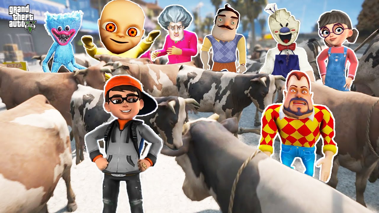 KÖTÜLER İNEKLERE KARŞI 😁 GTA 5 Kahramanlar Kurban Bayramı Özel 2
