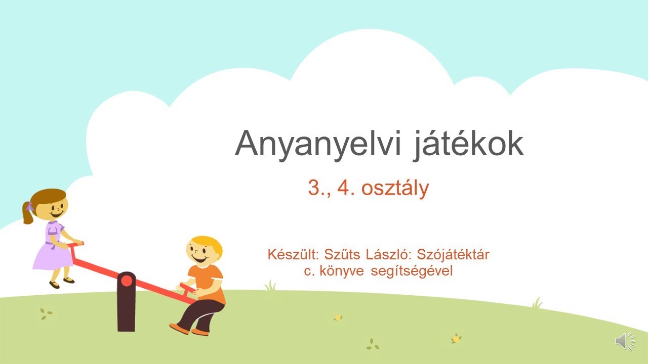 3 o Nyelvtan Anyanyelvi játékok