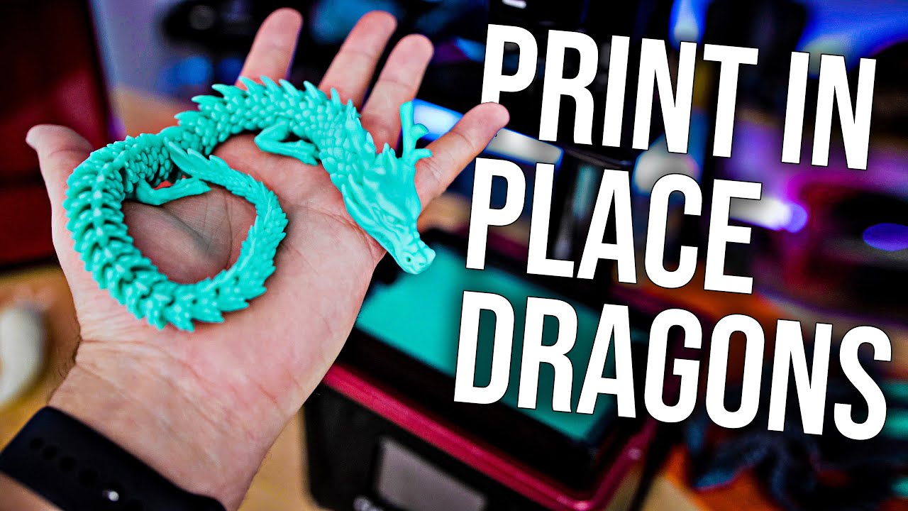 Как напечатать на 3D-принтере фигурки шарнирных драконов из смолы