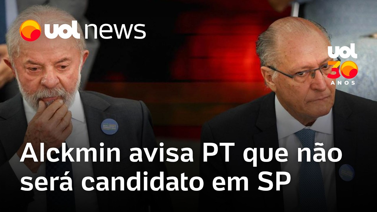 Alckmin avisa PT que não será o candidato em São Paulo se for tirado da vice-presidência de Lula