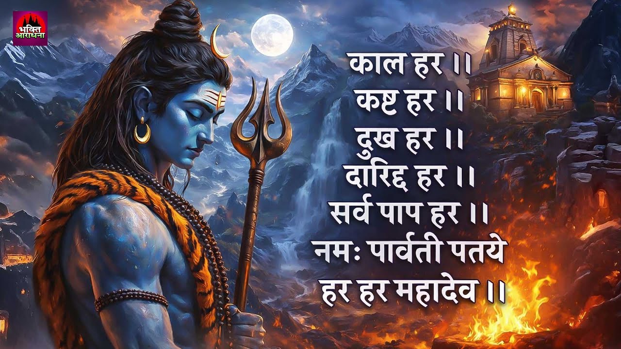 Mantra - काल हर कष्ट हर दुख हर दरिद्र हर हर हर महादेव || Kal Hara Kasta Hara Dukh Hara Daridra Hara