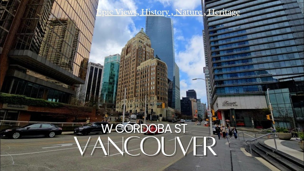 Walking around W Córdoba Street at Vancouver British Columbia