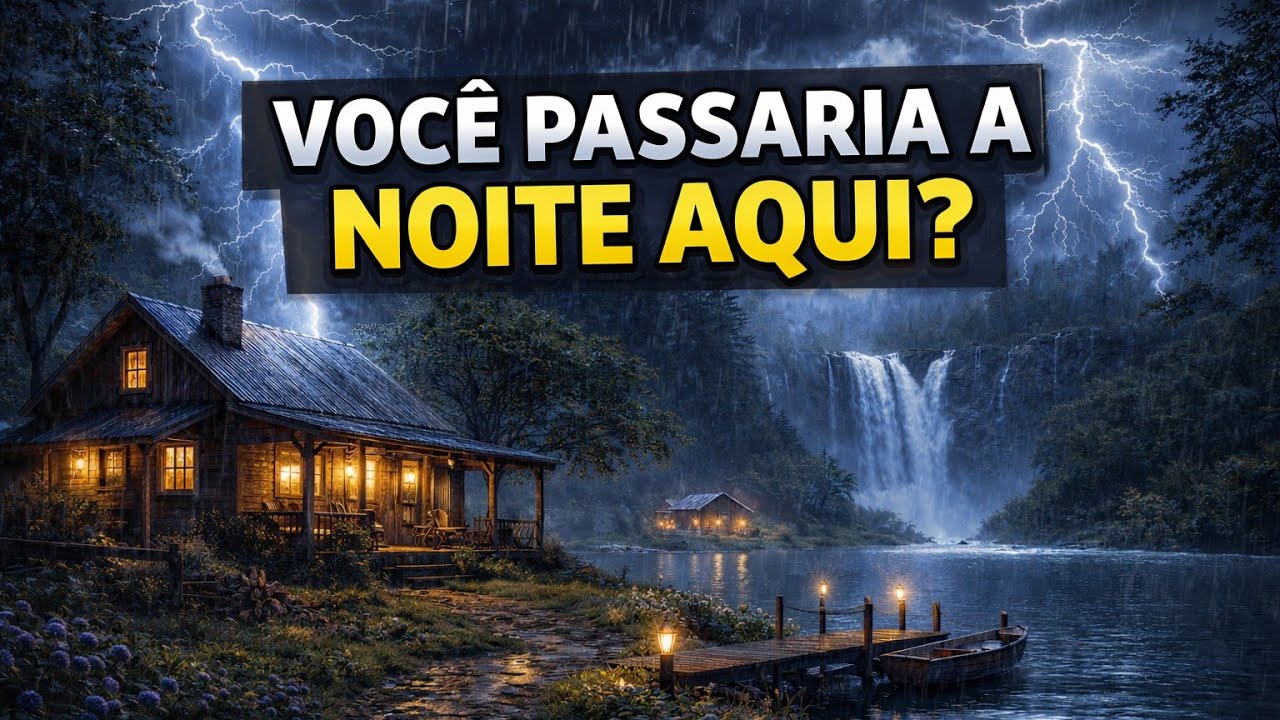 Tempestade Pesada com Chuva Forte 🌧️ DURMA RÁPIDO 